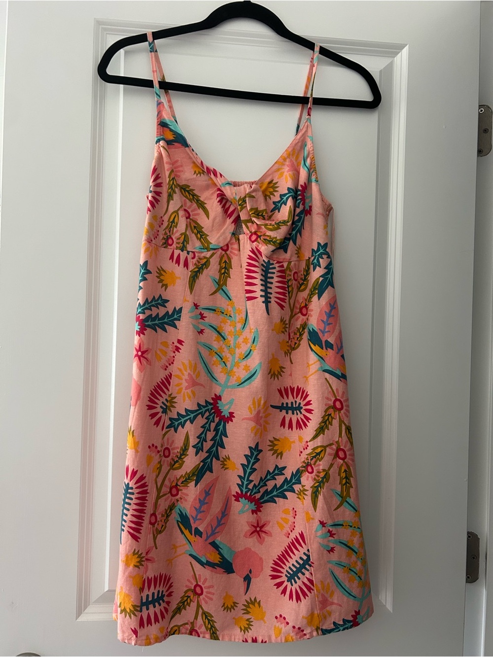 Jessica Simpson Pink Floral Tropical Slip Dress